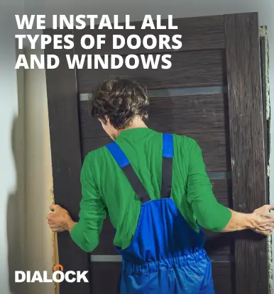 We install All types of doors and windows